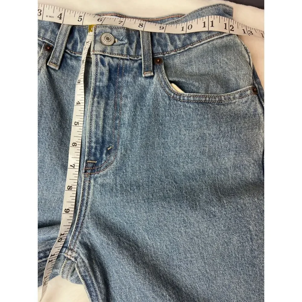 A&F High Rise 90's Relaxed Cowboy Embroidered Jeans 25 - Picture 5 of 9